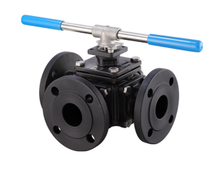 3-Way Trunnion Mounted Flanged Ball Valve